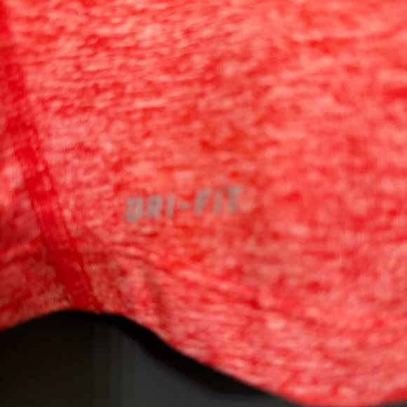 Nike Women's Red Long Sleeve Quarter-Zip Tee - Picture 6 of 6